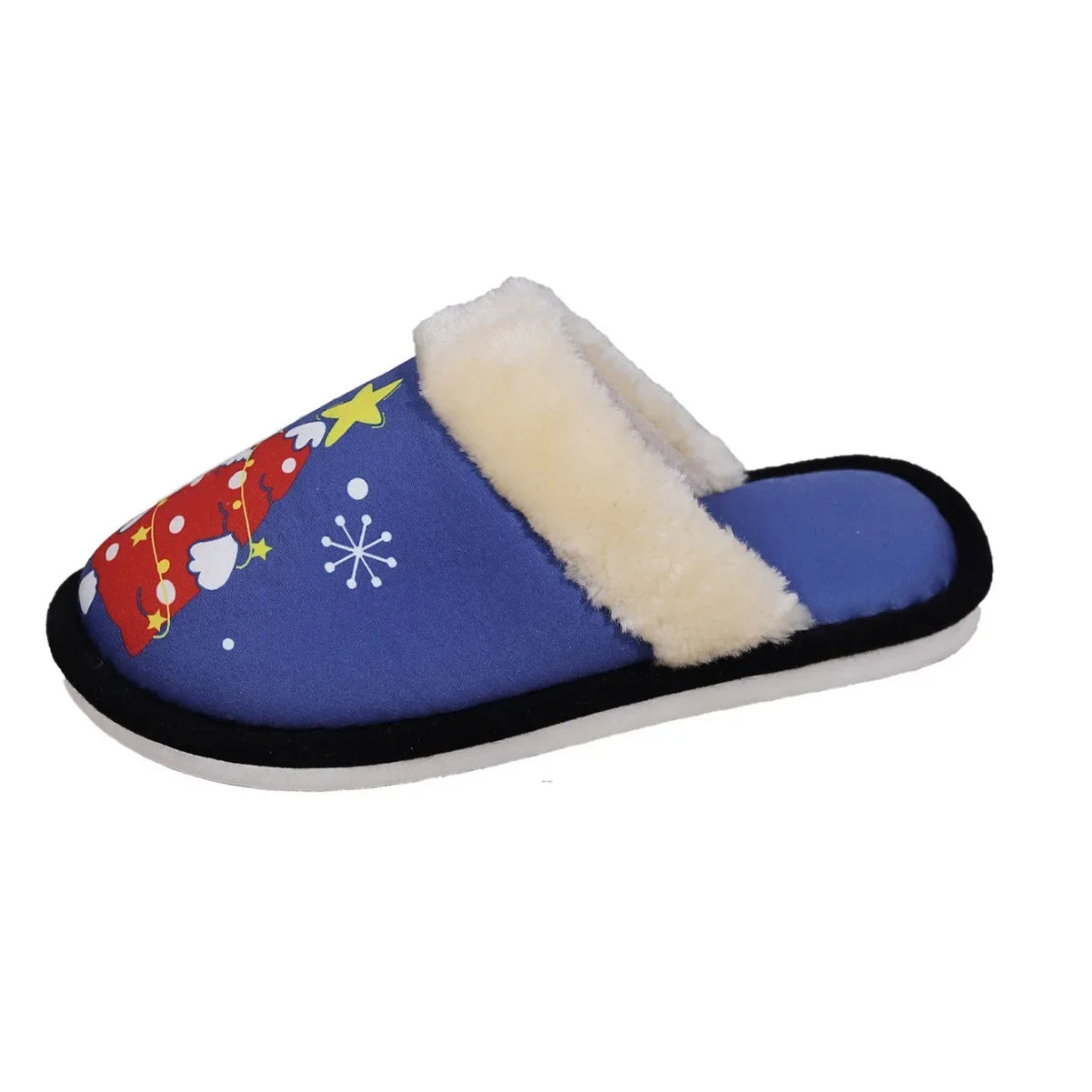 Christmas Slippers 2023 Printing Home Men Women Couples Sandals Plush Casual Warm Shoes  Slippers Women Winter Zapatos De Mujer