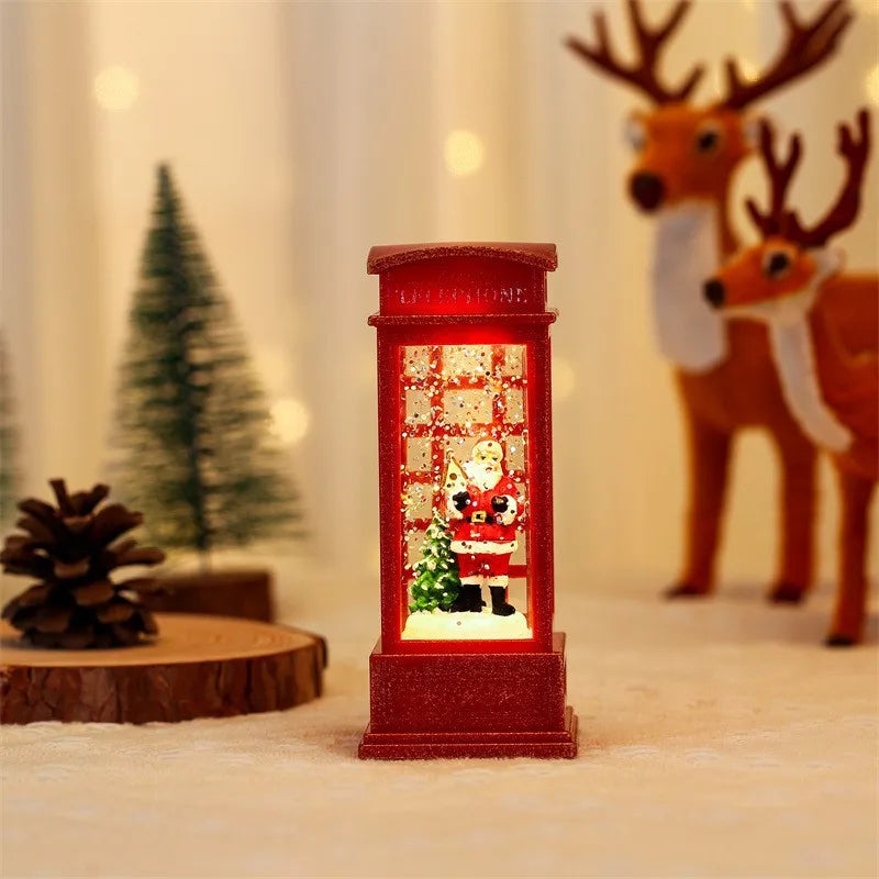 Christmas Light-Emitting Candle Light Creative Small Wind Light Night Light Decoration Christmas Children's Gift Window Decorati