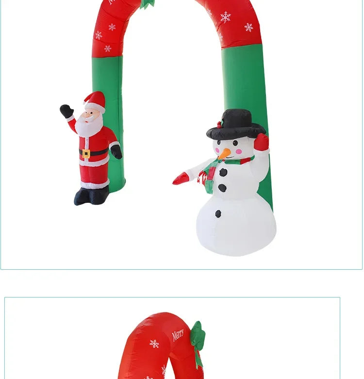 Christmas yard decoration venue decoration props inflatable Christmas arch Santa Claus snowman inflatable air model