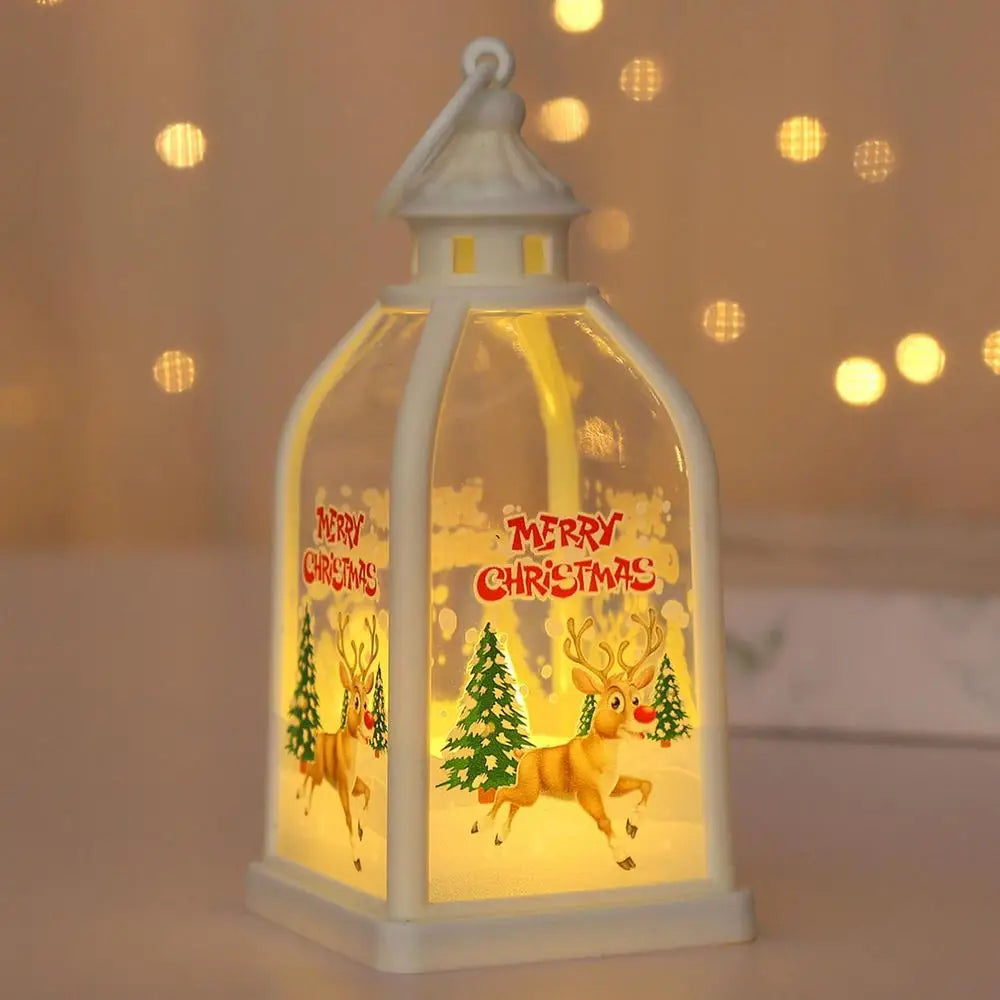 Christmas Night Light Lighted Tabletop Christmas Decoration Battery Operated LED Candle Light For Holiday Centerpieces Table