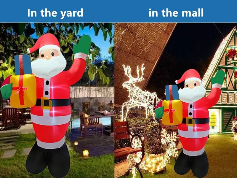 1.5m 5FT Inflatable Santa Claus, Inflatable Air Model, Christmas Decorations, Lighting Event Venue Layout Props, Garden Festival