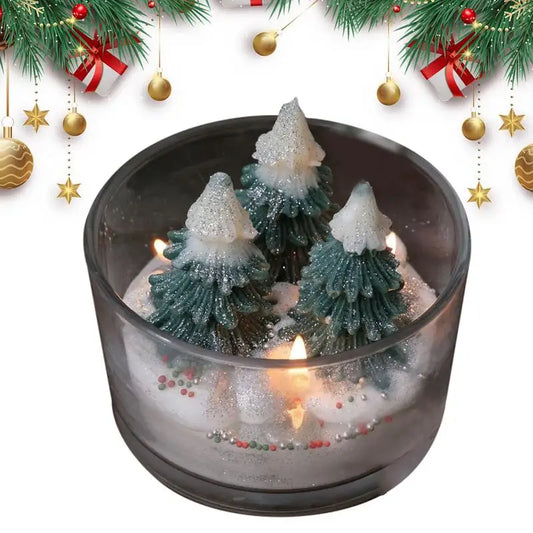 Christmas Aromatherapy Candle Creative Scented Tealight Candle Christmas Decor Meditation Yoga Relaxing Tealight Candle Seasonal