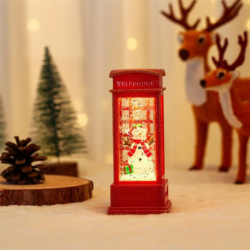 Christmas Light-Emitting Candle Light Creative Small Wind Light Night Light Decoration Christmas Children's Gift Window Decorati