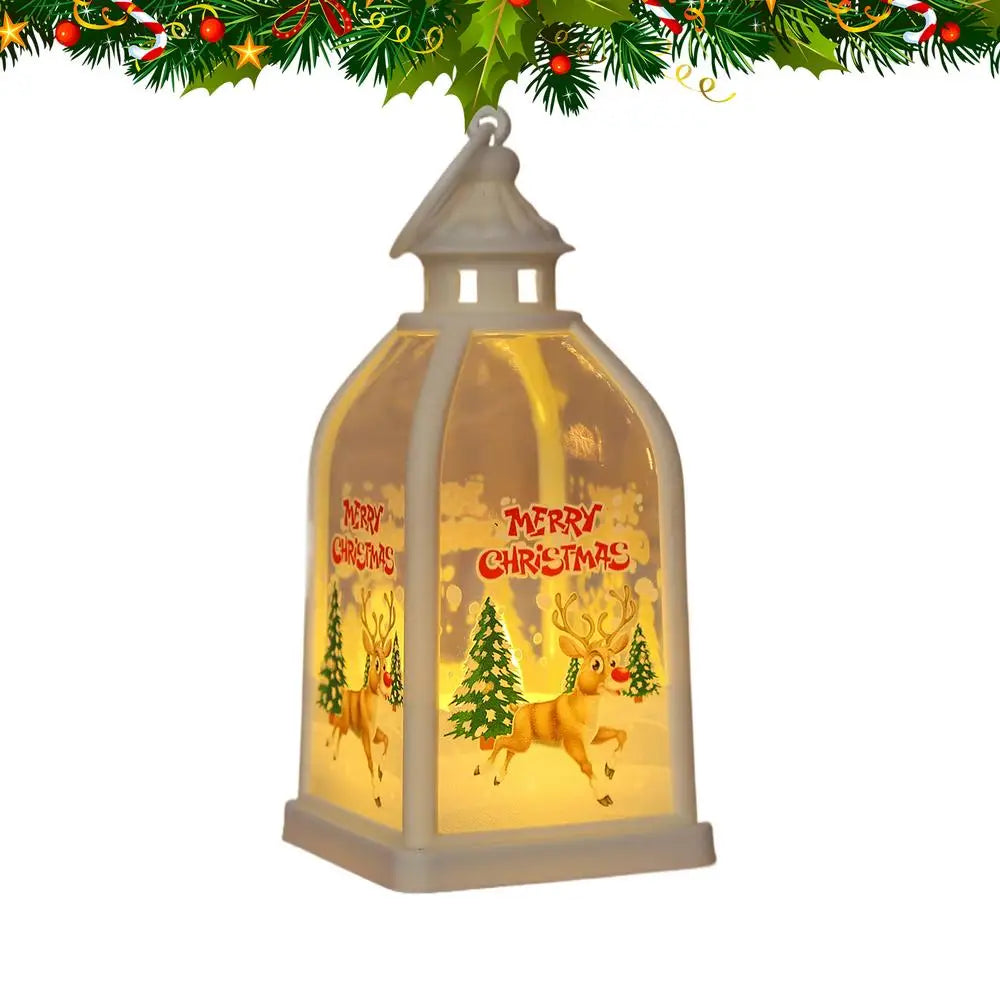 Christmas Night Light Lighted Tabletop Christmas Decoration Battery Operated LED Candle Light For Holiday Centerpieces Table