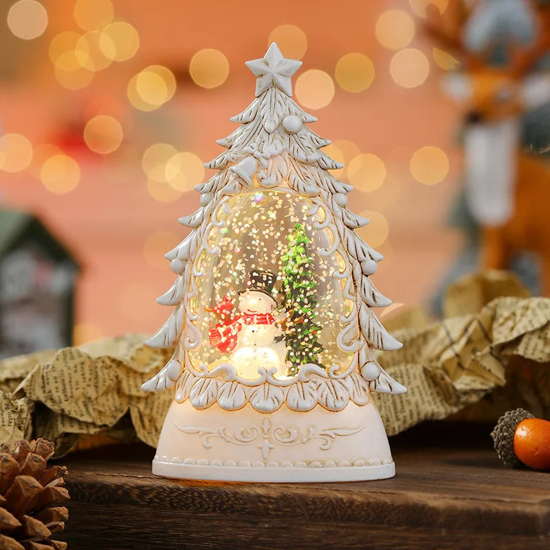 Christmas Light-Emitting Candle Light Creative Small Wind Light Night Light Decoration Christmas Children's Gift Window Decorati