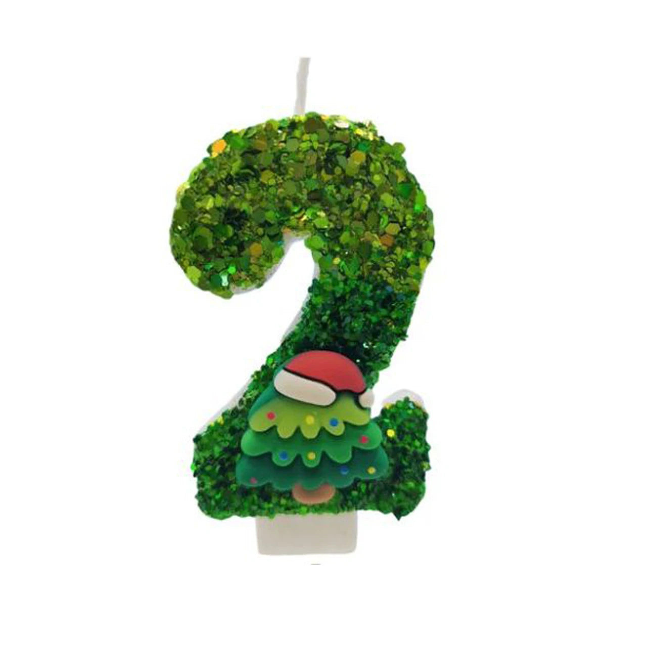 Christmas Tree Happy Birthday Candles for Cake Decorating Number Candles Cake Topper Decorations Christmas Home Party Decoration