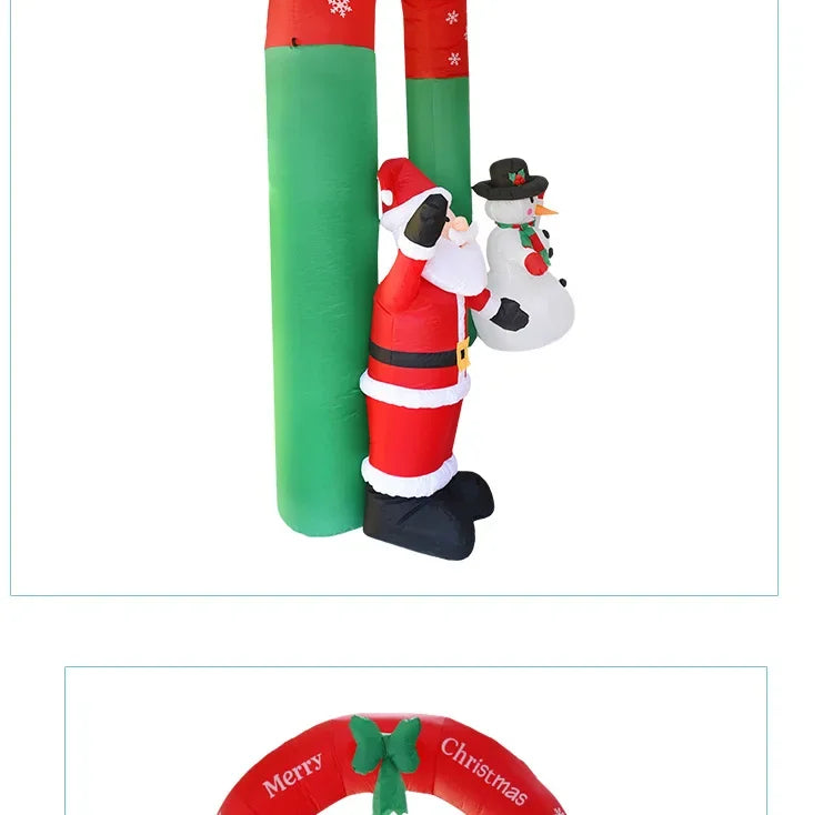 Christmas yard decoration venue decoration props inflatable Christmas arch Santa Claus snowman inflatable air model