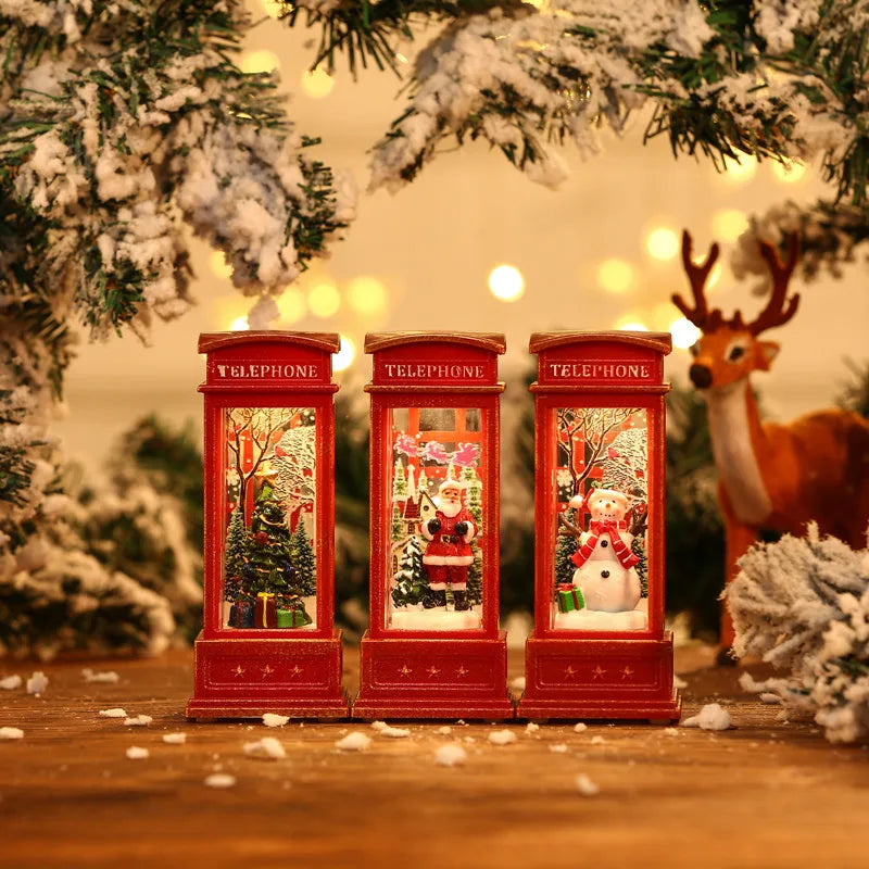 Christmas Light-Emitting Candle Light Creative Small Wind Light Night Light Decoration Christmas Children's Gift Window Decorati