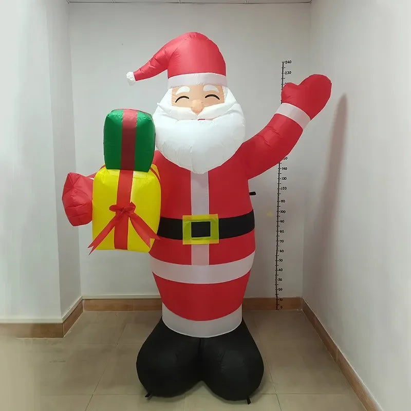 1.5m 5FT Inflatable Santa Claus, Inflatable Air Model, Christmas Decorations, Lighting Event Venue Layout Props, Garden Festival