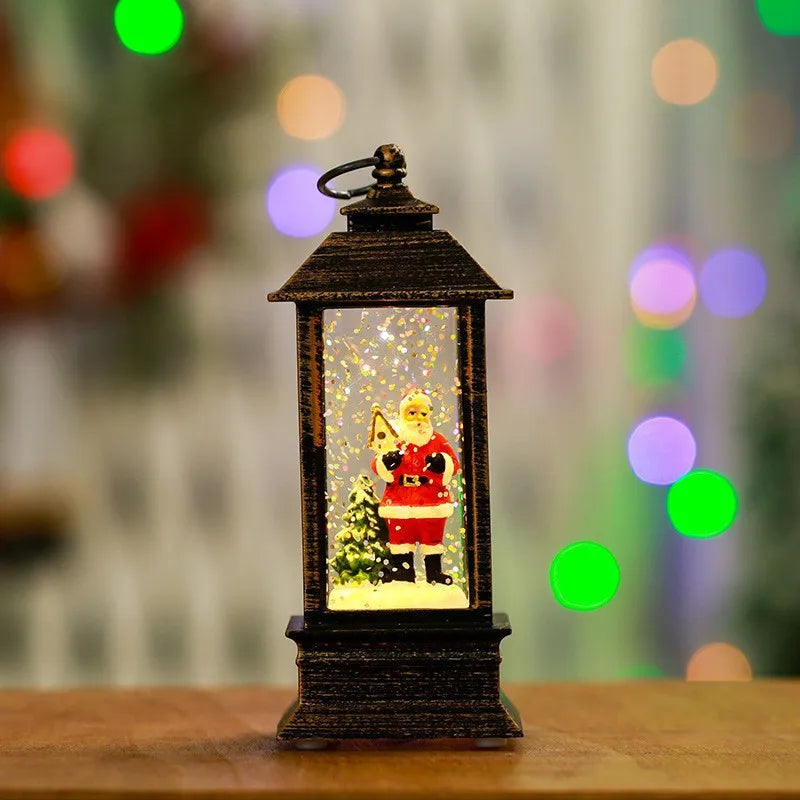 Christmas Light-Emitting Candle Light Creative Small Wind Light Night Light Decoration Christmas Children's Gift Window Decorati