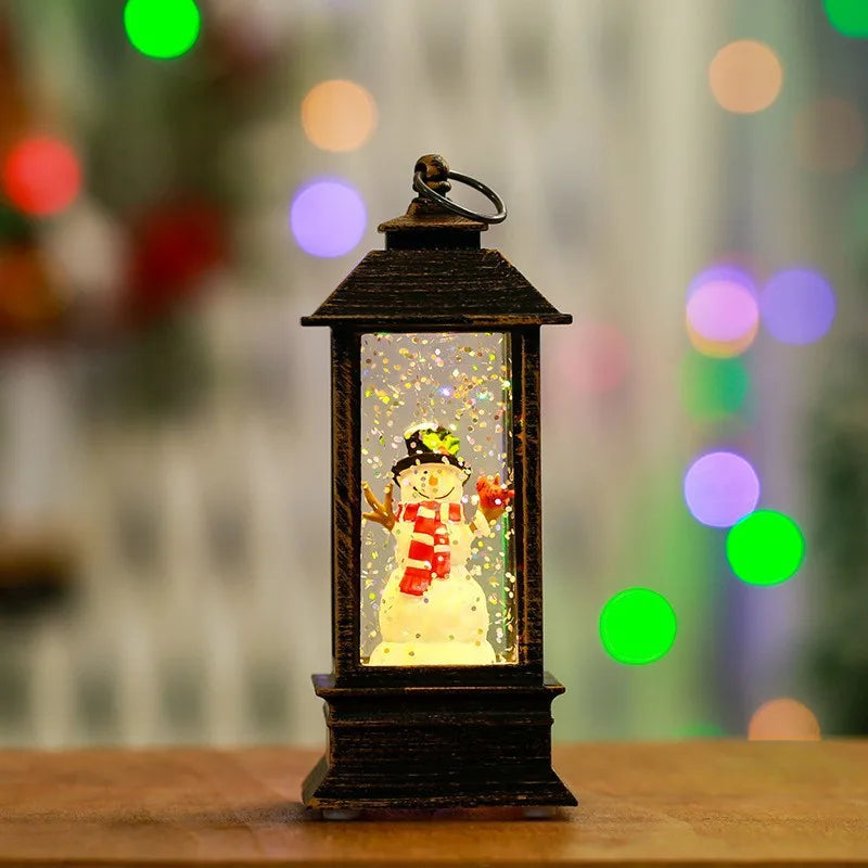 Christmas Light-Emitting Candle Light Creative Small Wind Light Night Light Decoration Christmas Children's Gift Window Decorati