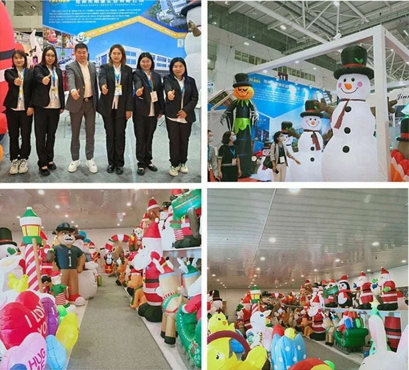 1.5m 5FT Inflatable Santa Claus, Inflatable Air Model, Christmas Decorations, Lighting Event Venue Layout Props, Garden Festival