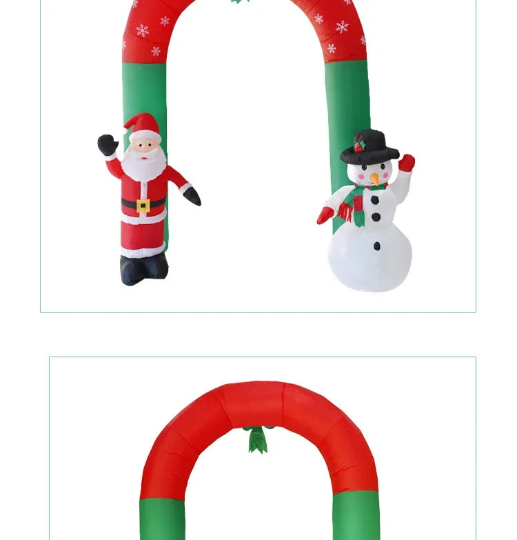 Christmas yard decoration venue decoration props inflatable Christmas arch Santa Claus snowman inflatable air model