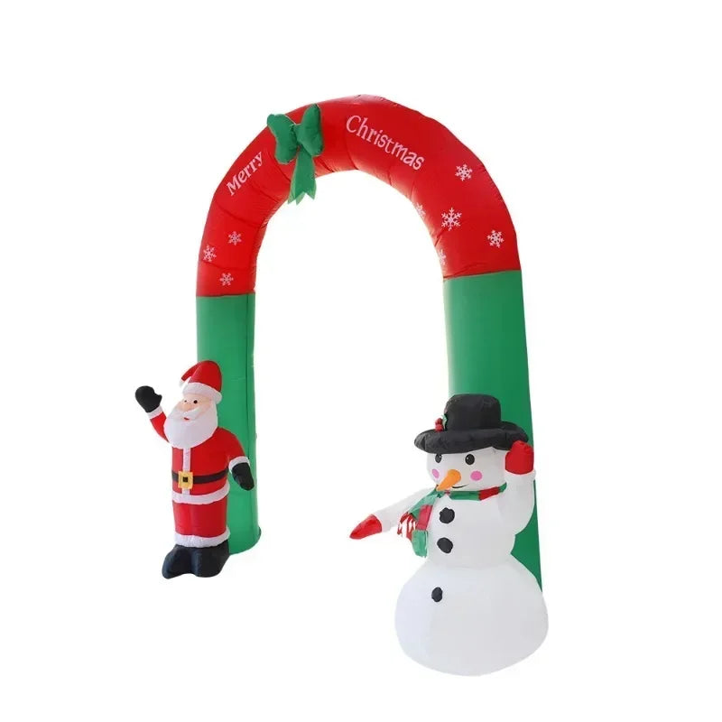 Christmas yard decoration venue decoration props inflatable Christmas arch Santa Claus snowman inflatable air model