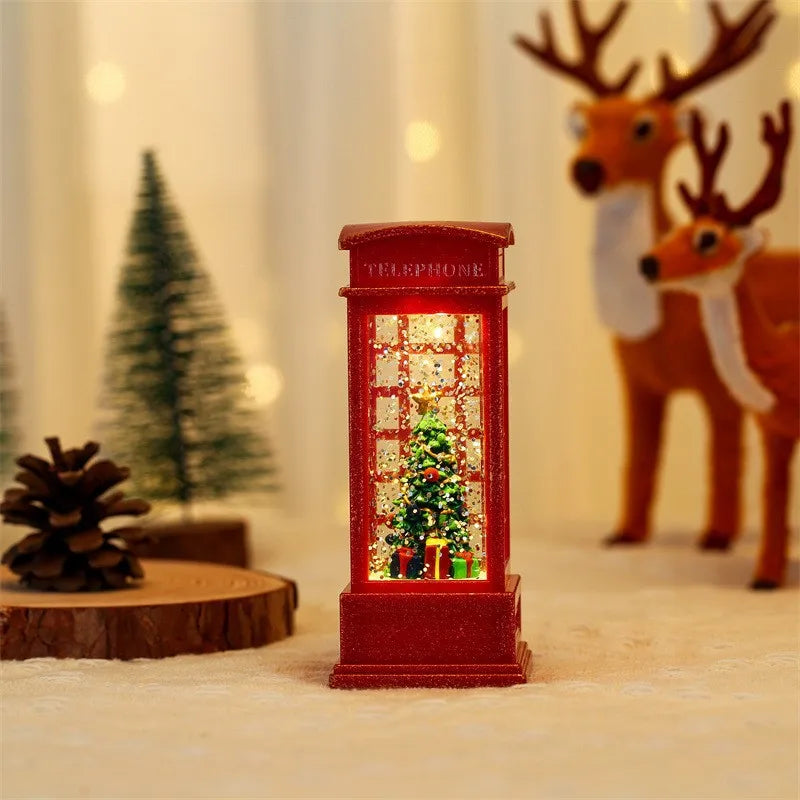 Christmas Light-Emitting Candle Light Creative Small Wind Light Night Light Decoration Christmas Children's Gift Window Decorati