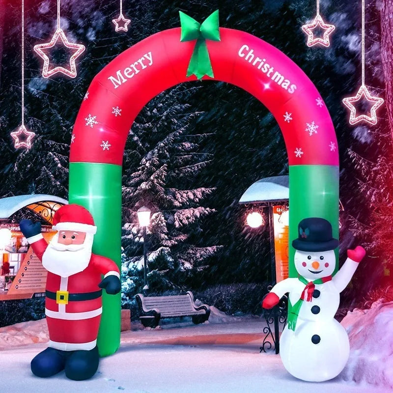 1.5m 5FT Inflatable Santa Claus, Inflatable Air Model, Christmas Decorations, Lighting Event Venue Layout Props, Garden Festival